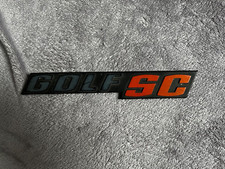 VW Golf 1 Schriftzug Emblem VW " GOLF SC" für Heckklappe Golf 1 Cabrio