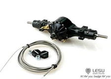 LESU 1/14 RC Rear Metal Axle Differential Lock Tractor Truck for Tamiya Dumper
