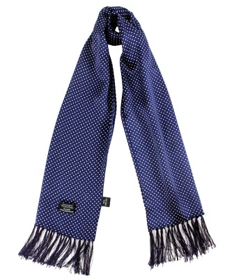 小物 Tootal Scarf Tootal Vintage Navy/White Polka Dot 100% Silk Scarf | eBay