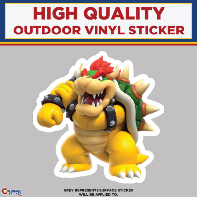 #ad Bowser Super Mario Bros High Quality Vinyl Stickers $130.50