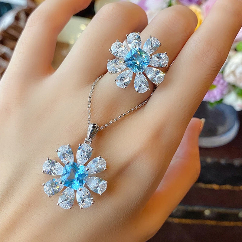 Cheap flower deals girl jewelry sets