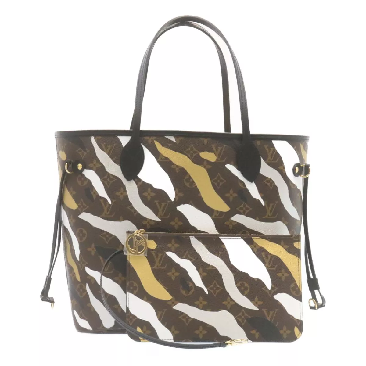 Authenticated used Louis Vuitton Louis Vuitton Monogram Camouflage Neverfull mm Tote Bag Lol Collaboration Limited M45201, Adult Unisex, Size: (Hxwxd)