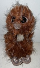 TY Beanie Boos - 11” ORSON THE OSTRICH Brown Medium Plush Glitter Eyes 2019