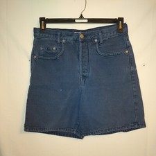 Vintage 90s Guess Shorts Women Size 2 Dark Made In USA Button Fly style 10954