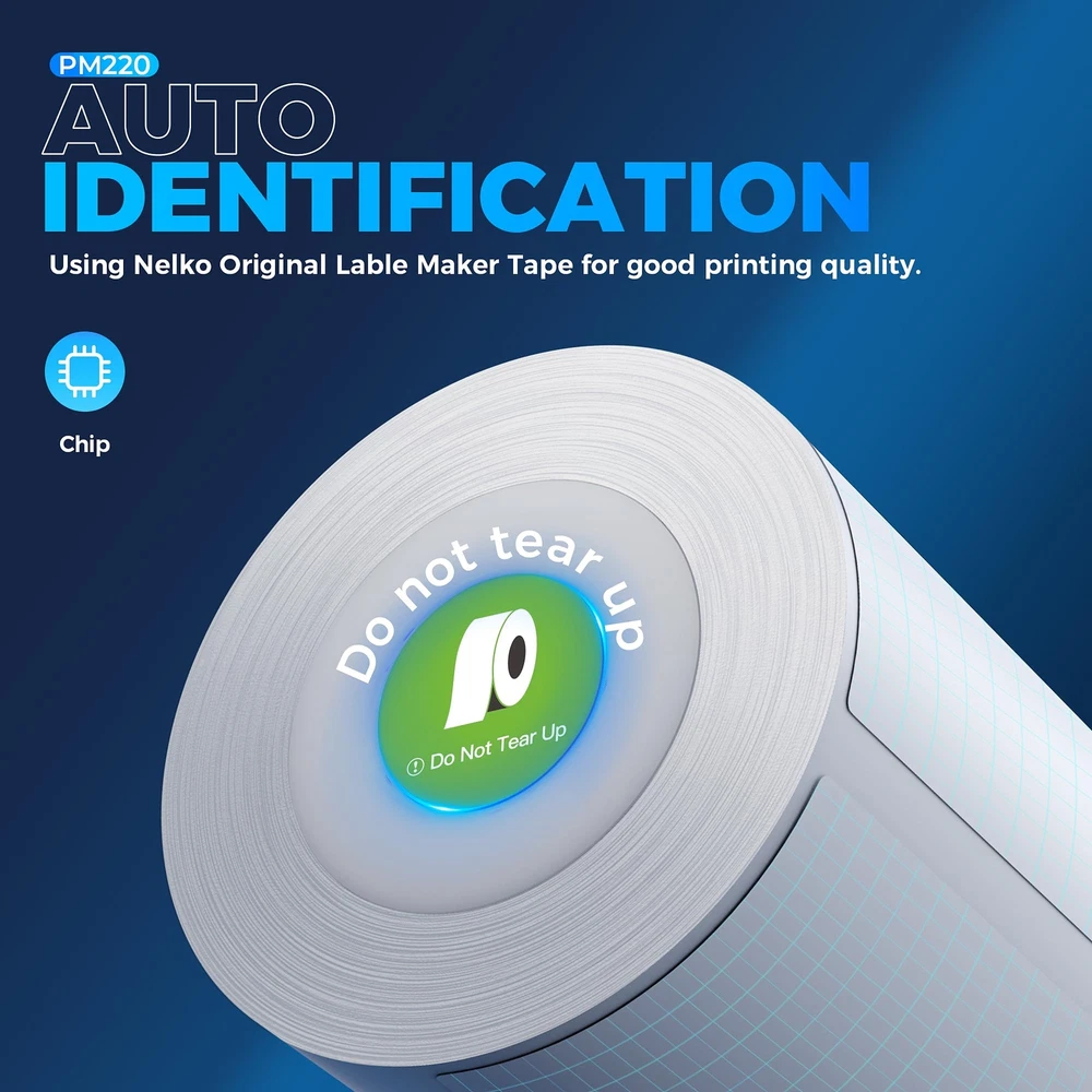 Bluetooth Label Maker Machine PM220 with 2 Inch Tape Portable Thermal Printer