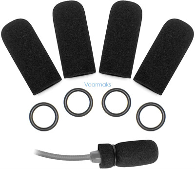 Replacement 4 Pack Foam Mic Covers For Bose A30, A20, A10 Aviation Headphones