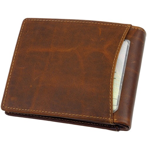 Men's Wallet Purse Real Leather Bag Street Wallet Wild - Picture 7 of 23