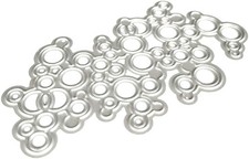 A Set Silver Circle Geometric Metal Cutting Dies Stencil,DIY Scrapbooking Alb...