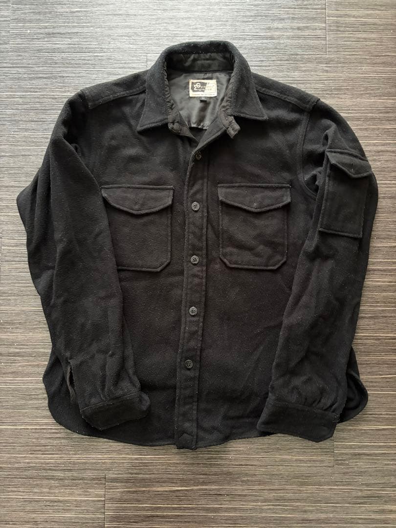 Engineered Garments, Engineered Garments Wool CPO Shirt Jacket US Made M Navy Vintage Design JAPAN