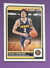 Panini 2023-24 NBA Hoops Julian Strawther Rookie #250 Denver Nuggets
