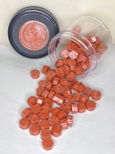 100 Count Frosted Peach Brandy Sealing Wax Beads