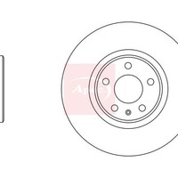Audi A4 Allroad B8 8KH 2009-2017 Bremsscheibe Vorne (Einzeln) DSK3003