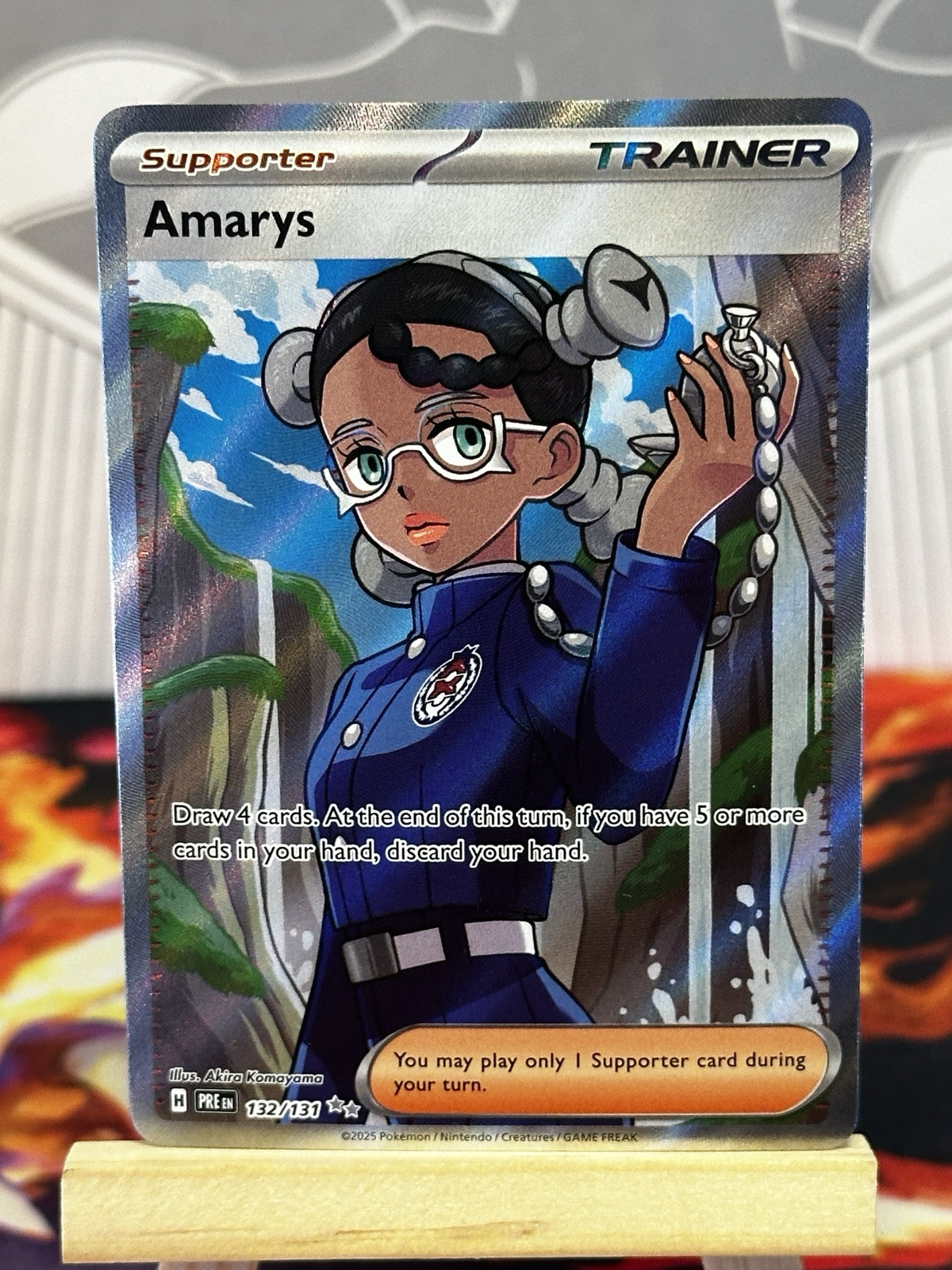 Amarys 132/131 Pokémon Scarlet & Violet Prismatic Evolutions Ultra Rare NM
