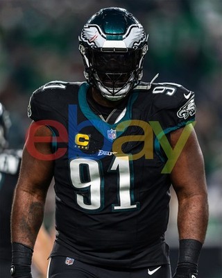 Fletcher Cox Stare Down Portrait Philadelphia Eagles 8x10 NFL Football Photo