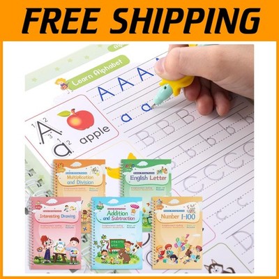 Children's Handwriting Workbook with Template Design-