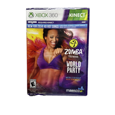 Zumba Fitness World Party Video Game Microsoft Xbox 360 Kinect Free Shipping New