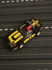 TYCO 27 CORVETTE BLACK YELLOW SLOT CAR VINTAGE RUNS GREAT