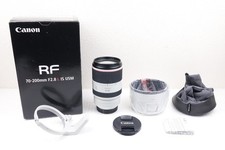 CANON RF 70-200mm f2.8 L IS USM ZOOM LENS + CAPS + HOOD - BOXED - USED CONDITION