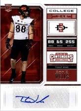 2018 Panini Contenders Draft Picks #207 David Wells RC Auto - FB