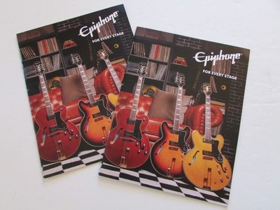 Two Epiphone Guitar 2023 Anniversary 14 PG Color Brochures NM/M
