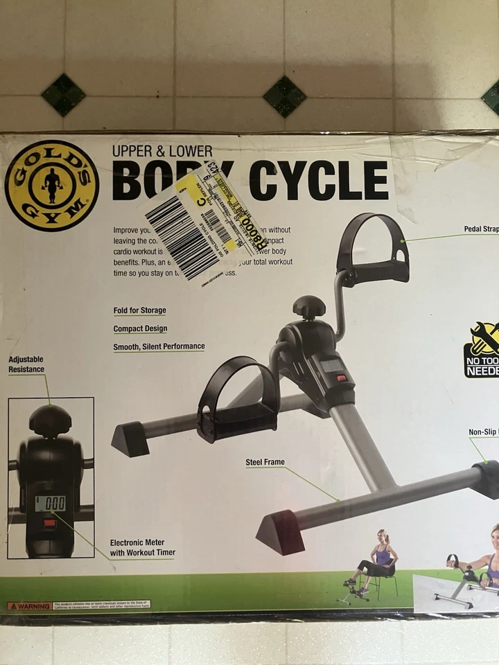 Gold's Gym Stamina Folding Upper Lower Body Cycle novo na caixa nunca aberto   - Imagem 3 de 4