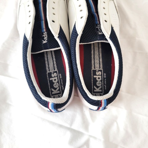 Keds White Leather Walking Sneakers Shoes Womens Size 8 - Picture 3 of 5