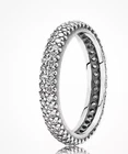 Pandora INSPIRATION WITHIN Authentic Silver CLEAR ZIRCONIA CZ Ring 8 Vintage
