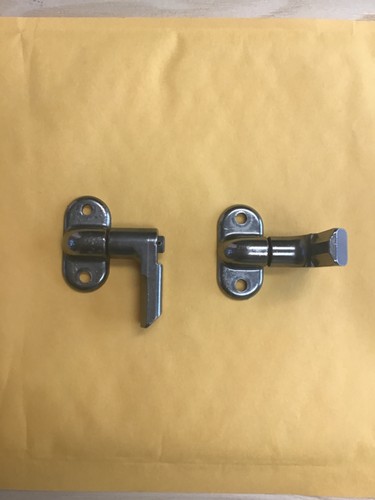 FAULKNER AWNING STORAGE LATCH-PAIR- CHROME-PART #7509