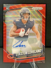 COLSTON LOVELAND - 2025 PANINI PRIZM ROOKIE RED WAVE BEARS RC AUTO /149 