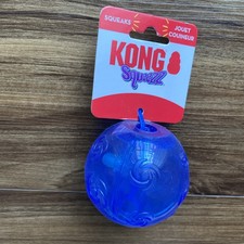 Kong Squeezz Ball Large Blue Colors Dog Toy