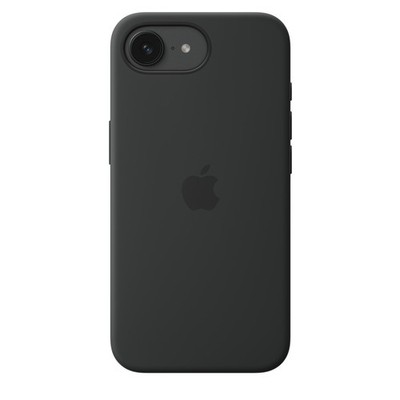 Offizielle Apple iPhone 16e Hülle Silikon Backcover Schwarz MD3N4ZM/A UVP 39£