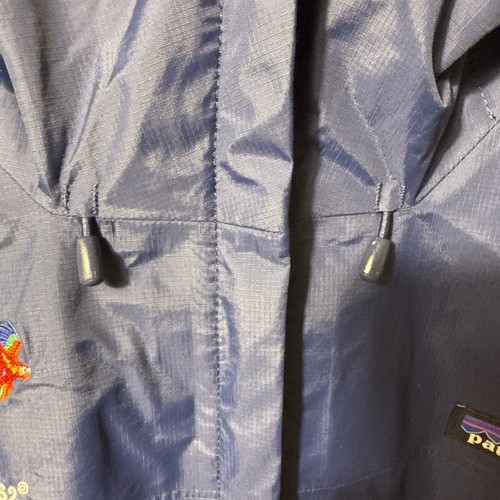 Patagonia H2NO Raincoat Women’s Size M Zip Hooded Blue Waterproof Maui Jim - Picture 7 of 13
