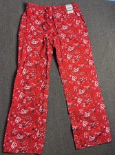 Old Navy Light Weight Love Hearts Small Red Multi Color Lounge Pajama Cotton