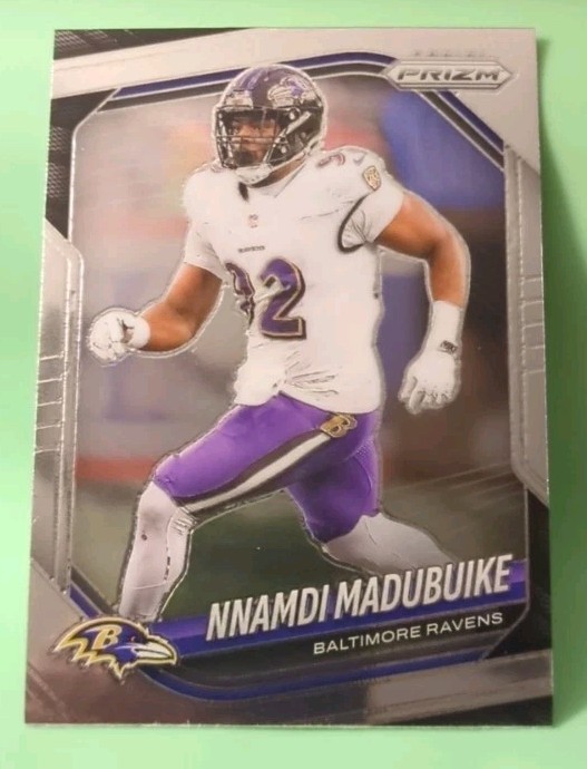 2025 Panini Prizm SILVER PRIZM Nnamdi Madubuike #22 - Baltimore Ravens