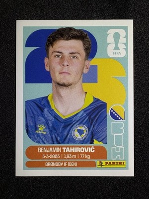 2026 Panini FIFA World Cup Sticker #BIH9 Benjamin Tahirovic Bosnia Herzogovenia