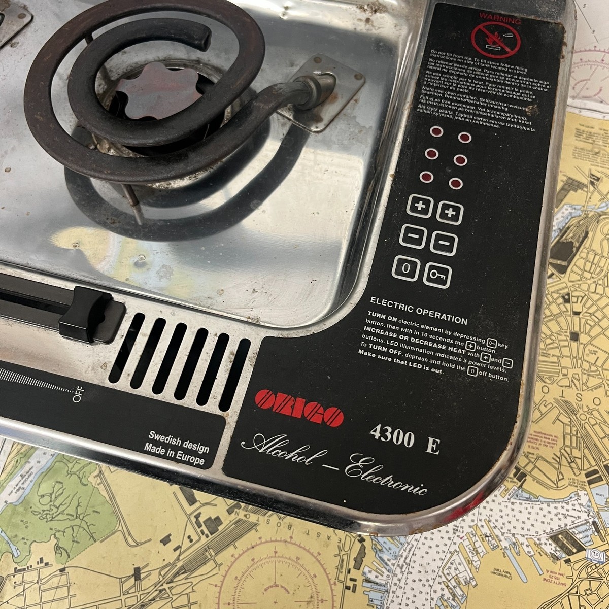 ORIGO（Made in Sweden）アルコールバーナー式コンロ ※激レア Origo 1500 Single Burner Alcohol Stove Made In Sweden With