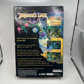 Dragon's Lair Atari Jaguar CD Complete CIB Large Box Reg Card