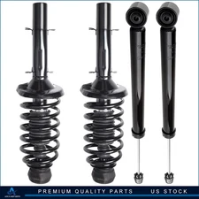 Set of 4 Front Complete Struts Spring and Rear Shocks For VW Beetle Golf Jetta