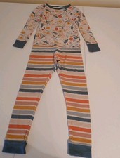 Cat  Jack 2pc Girl's Flower and Stripes Pajama Set Size 4