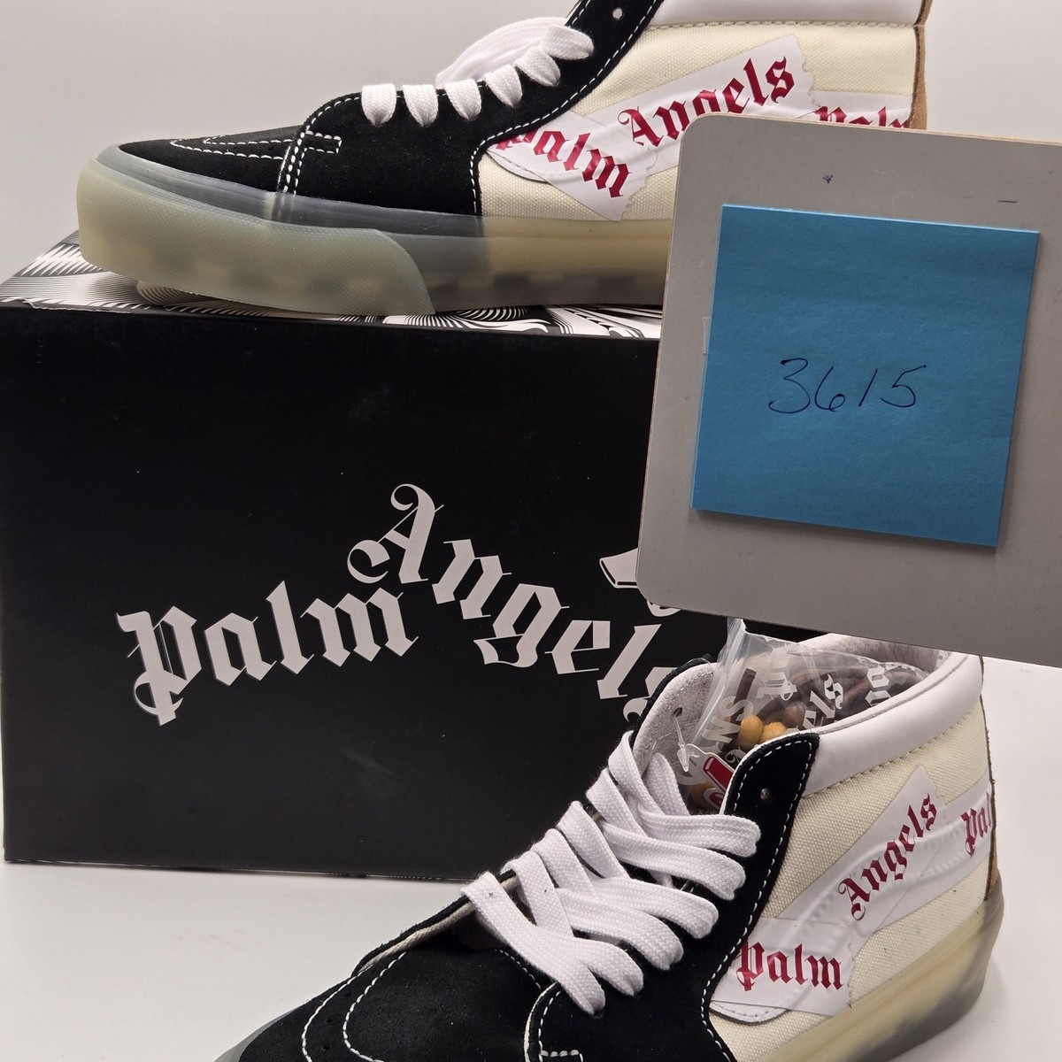 Vans Vault Palm Angels Sk8 Mid Shoes Mens Size 8 Black White