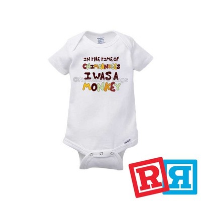 Beck Loser Gerber Baby Onesie  Cotton Unisex White Short Sleeve Bodysuit