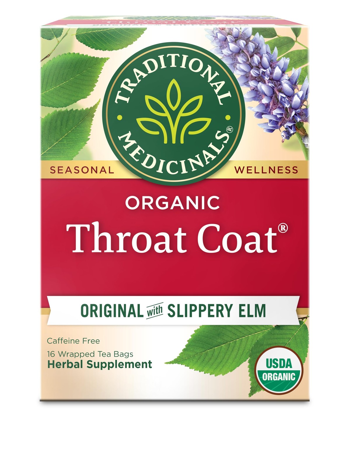 Traditional Medicinals Organic, Throat Coat Tea, Original Pa