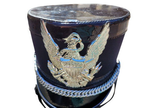 Marching Band Black Eagle Military Hat E Pluribus Costume Uniform Size L Large