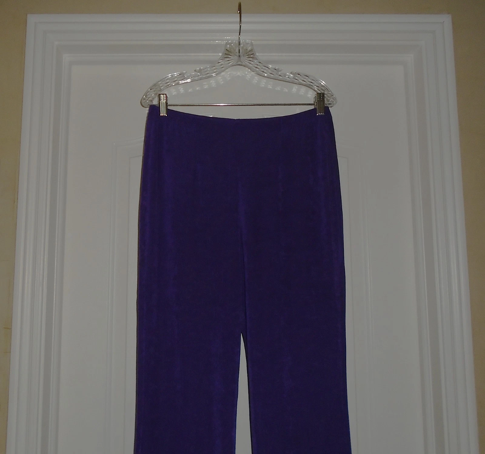 Chico's TRAVELERS NO TUMMY PANT Size 3 XL 16 18 Purple Midnight Orchid NWT $70