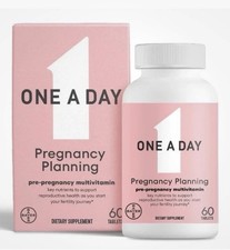 One A Day Pregnancy Planning Pre-Pregnancy Multivitamin 60 Tablets EXP 9/2026