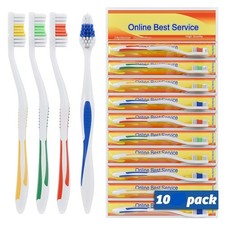 Online Best Service Classic Medium Soft Toothbrushes - Pack of 10