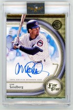 RYNE SANDBERG 2025 TOPPS FIVE STAR BASEBALL #FSA-RS Autograph AUTO CARD 18/75