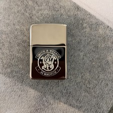 New Engraved Limited Edition Smith And Wesson Zippo Lighter 1997 Silver Plate