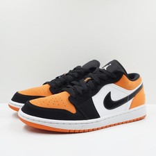 Nike Air Jordan 1 Low Shattered Backboard 553558-128 Orange Black - Mens Size 12