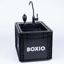 BOXIO - WASH: Mobile Wash Basin with Hand Pump, Sink for Van, Camping Garden,